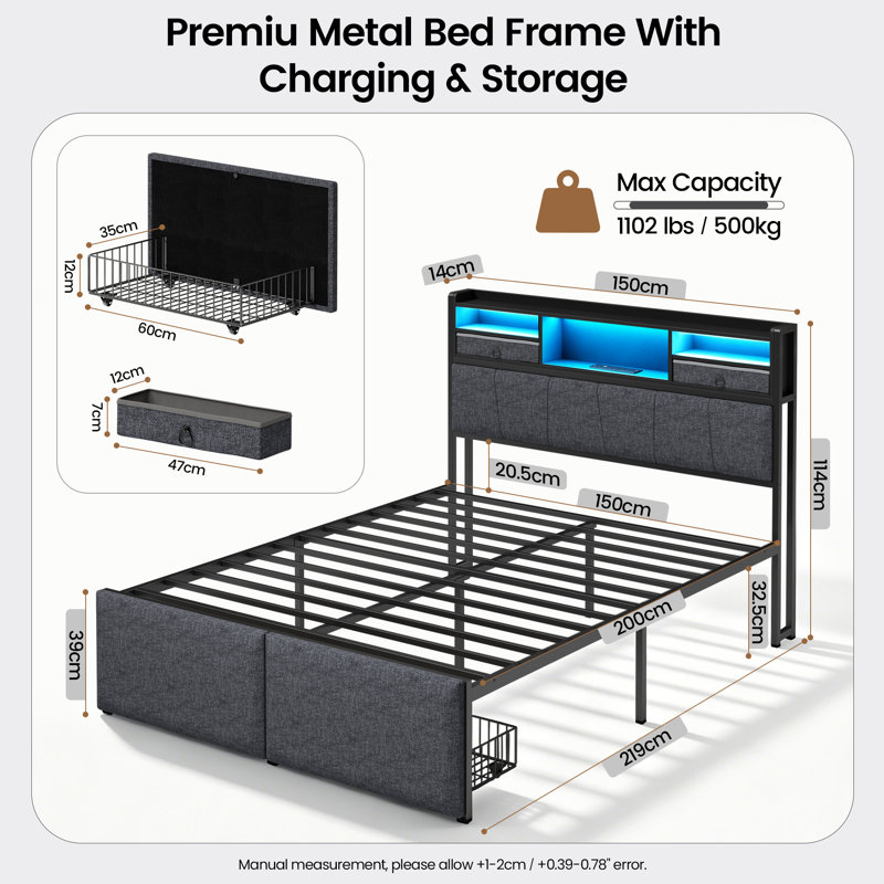 Bed, Kingsize (5')