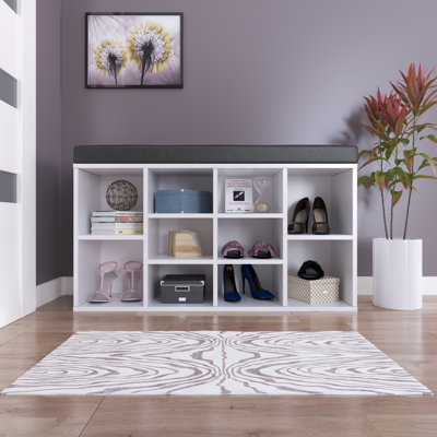 10 Pair Shoe Storage Bench