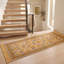 Tapis Lowland2 moderne à motifs mosaïques abstraites or, vert et gris, lavable à la machine, antidérapant, à poils courts, pour l'intérieur et l'extérieur, adapté aux animaux domestiques, idéal pour le salon, la chambre, la salle à manger, l'entrée, le couloir ou le bureau.-2019004914