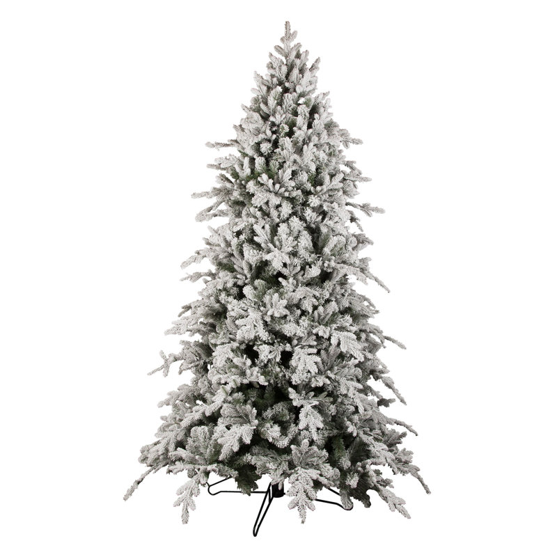 Bavarian Lighted Artificial Christmas Tree, 7.5'