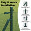 Hexagon Fence Green Steel-327239791