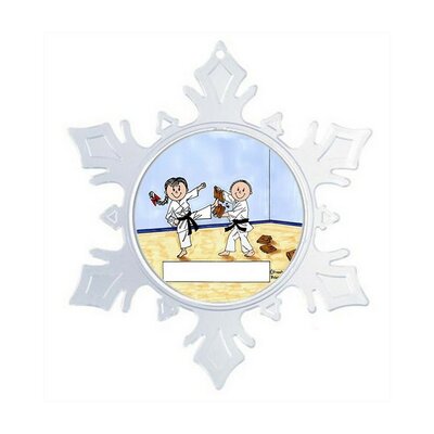 Personalized Friendly Folks Cartoon Snowflake Karate, Taekwondo, Martial Arts Christmas Holiday Shaped Ornament -  The Holiday AisleÂ®, 08A41C4ED436414EB619FBF473C85569