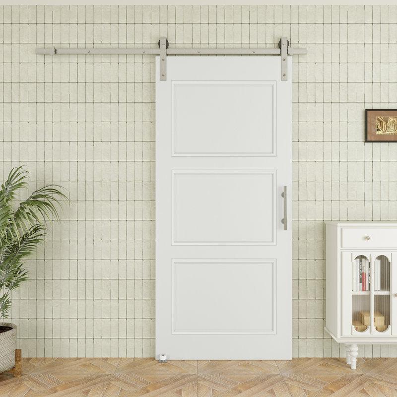 Porte de grange coulissante en bois 80 po H 3 po, 36 po x 80 po