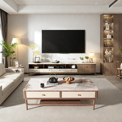 New Chinese-style granite slab coffee table
