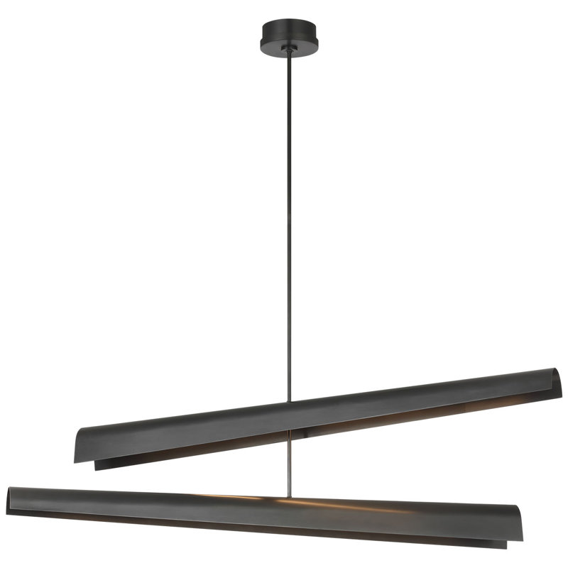 Kelly Wearstler Piel 52" Multi-Positional Chandelier, Bronze