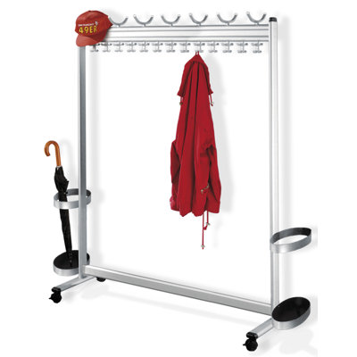 Multiline 140cm Adjustable Rolling Clothing Rack