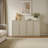 Consiglia 30.5" Bohemian-Inspired Rattan 2-Door Sideboard-695867050-688169289