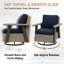 Ensemble de chaises berçantes pivotantes d'extérieur, ensemble de chaises de patio en rotin et osier à 360 °-120474471