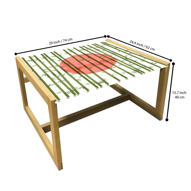 Ignac Sled Coffee Table, 40cm H x 74cm W x 62cm D
