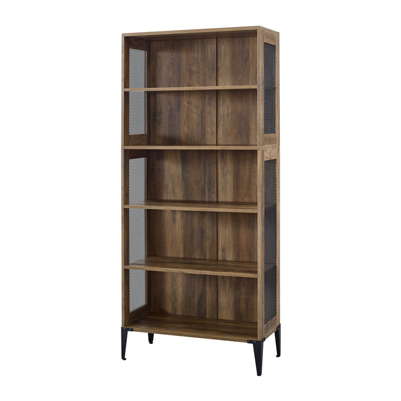 Valery Bookcase, Rustic Oak