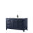 Daria 60'' Single Bathroom Vanity with Carrara Marble Top-97877096-97877097-97877102