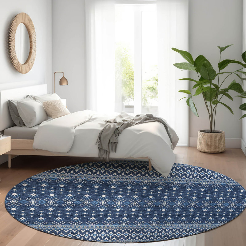  Emblyn Door Mat, Round 8'