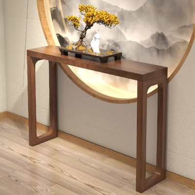 Table de véranda entièrement en bois massif de style français.