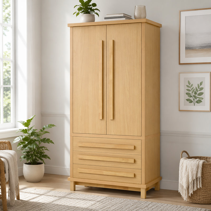 Garde-manger 70 po avec 2 tablettes, Naturel