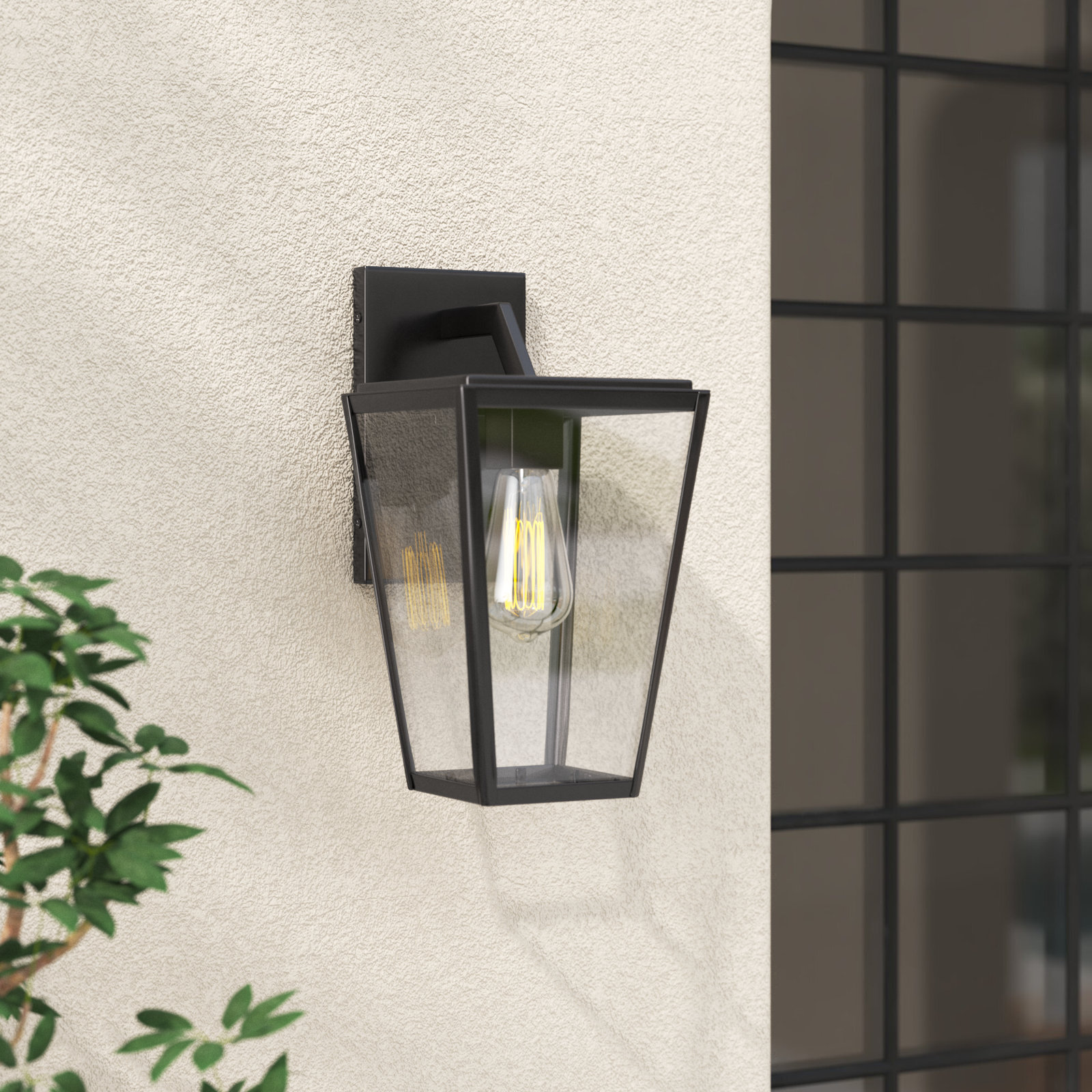 Breton Outdoor Wall Lantern, 12.75" H x 6.5" W x 6.5" D