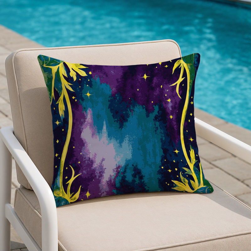 Celestial Grove Indoor And Outdoor Throw Pillow, Square 20"