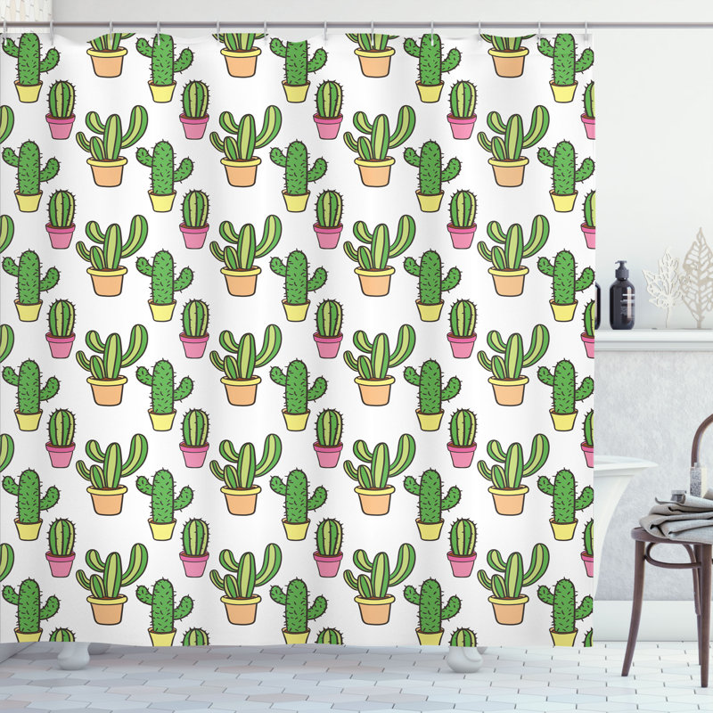 Shower Curtain with Hooks Included, 84"H x 69"W