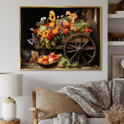 «Old Cart Cart Harvest», reproduction sur toile