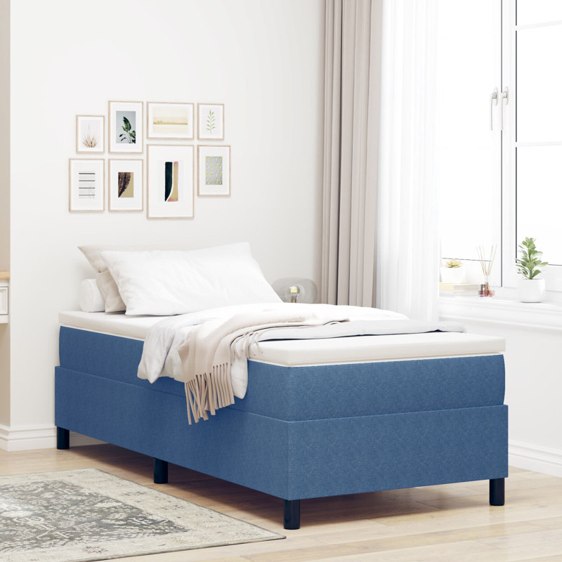 Box Spring Bed Fabric, 80 x 203 cm, Blue
