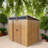Durable 4X8Ft Resin Outdoor Storage Shed With Metal Foundation Frame, Padlock Sliding Doors,Weather-Resistant, Rust-Proof Garden Shed
