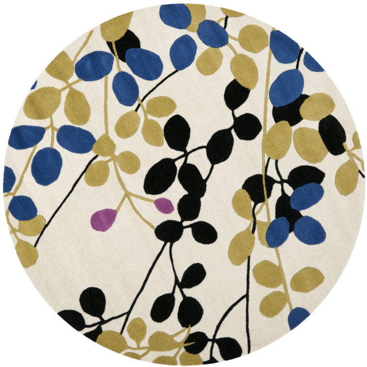 Candelo Hand Tufted Wool And Viscose Floral Rug