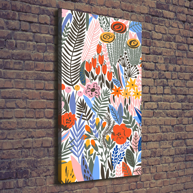 Tropical Flowers - Wrapped Canvas Print