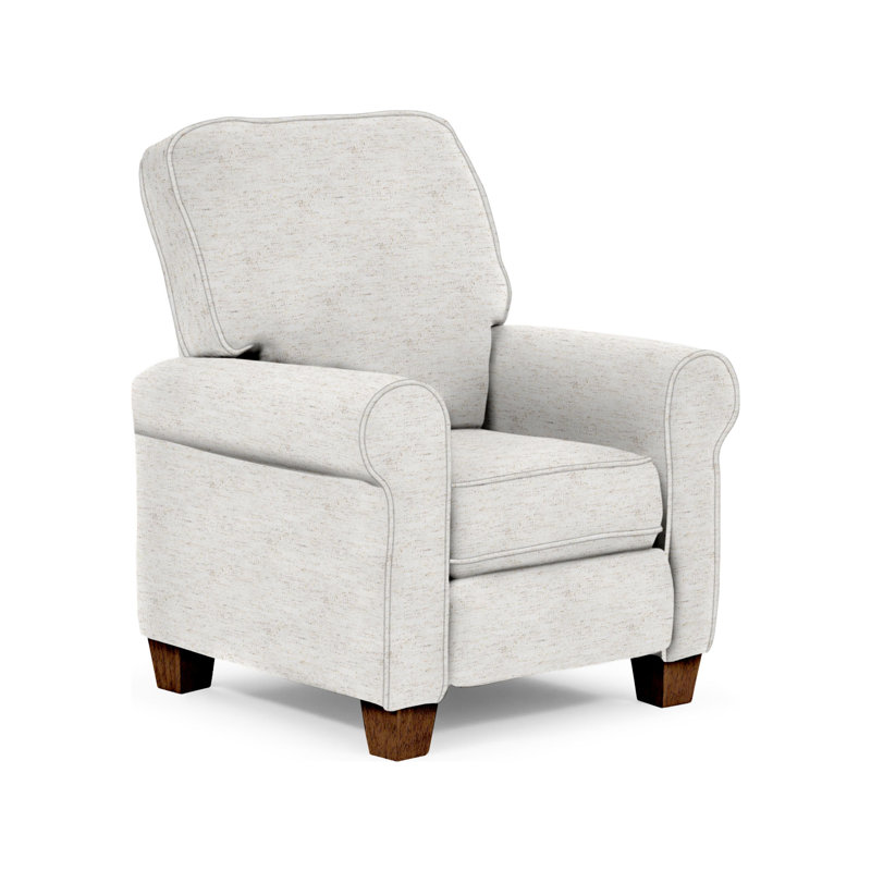 Fauteuil inclinable manuel standard de 35 po de largeur, Gris anthracite performance, Noyer foncé