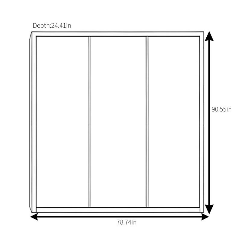 Casanova, 91" H x 79" W x 24" D