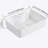 Ceramic Rectangular Above Counter White Bathroom Sink Art Basin