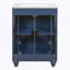 Meuble-lavabo moderne 24 po avec motif elliptique orné et charnières à fermeture douce-783065542