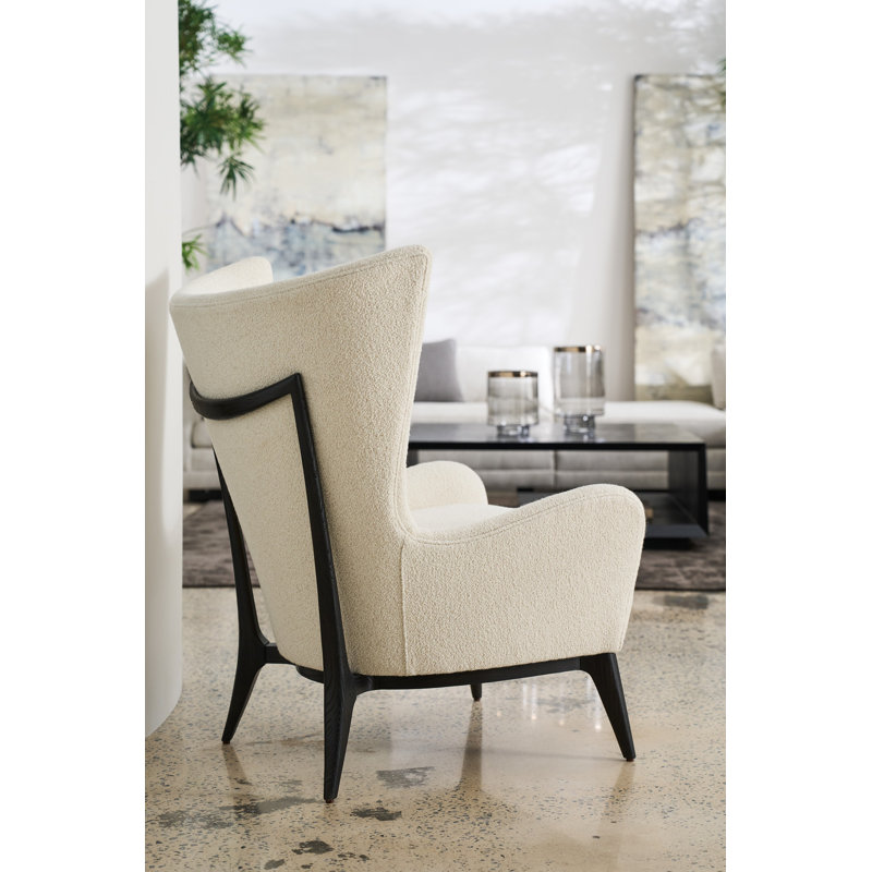 Caracole Upholstery Wingback Chair, White