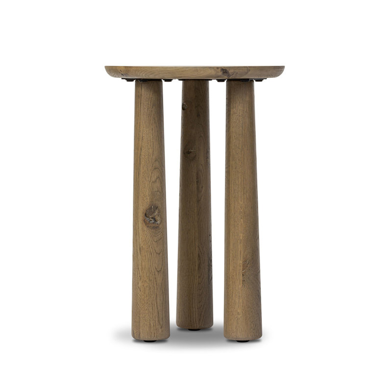 Cooper Solid Wood End Table, Light Brown