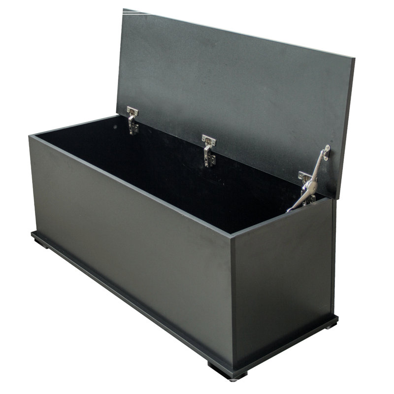 Banc de rangement Gambrill, coffre de rangement, coffre en bois à plateau relevable