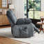 Fauteuil inclinable ergonomique 37,8 po avec massage chauffant et appui-tête réglable et rangement pour les bras-1220286383