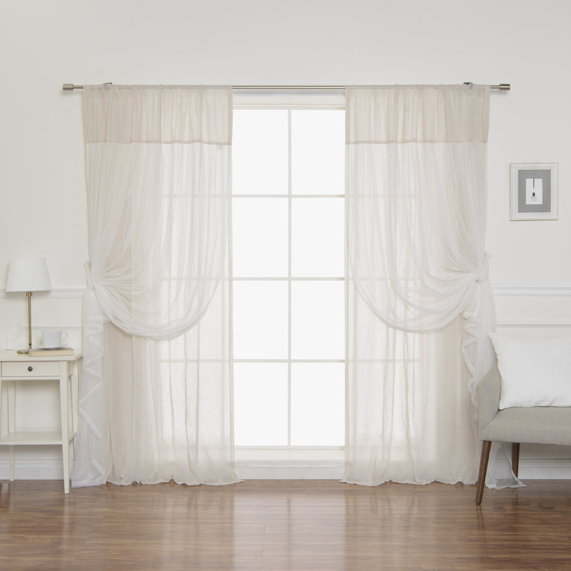 Duluth Sheer Curtain Pair, Beige