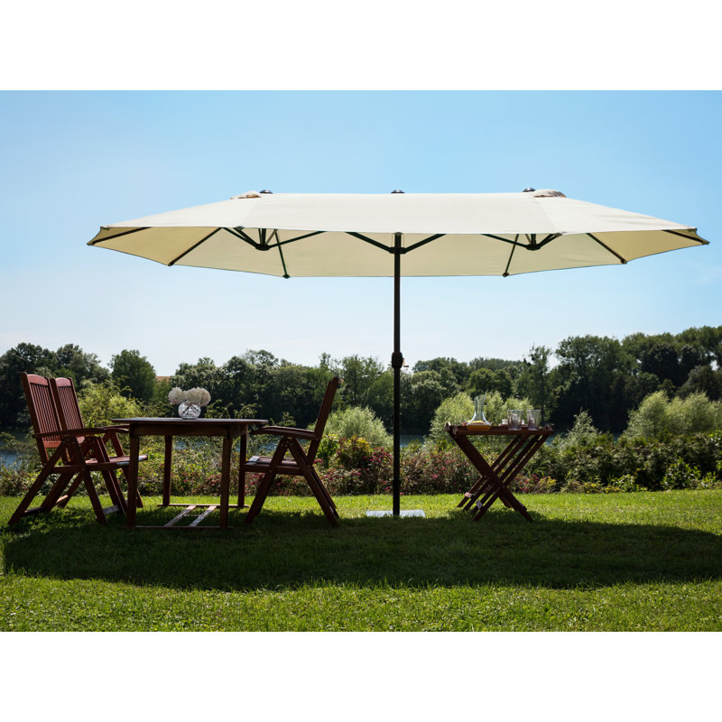 Aerial 181.1cm Market Parasol, Grey-beige
