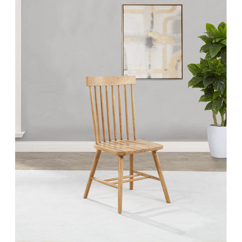 Chaise d'appoint Elissa (ensemble de 2), Frêne clair