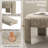Modern Unique Design 20.5" W Polyester Upholstered Ottoman -1523944468