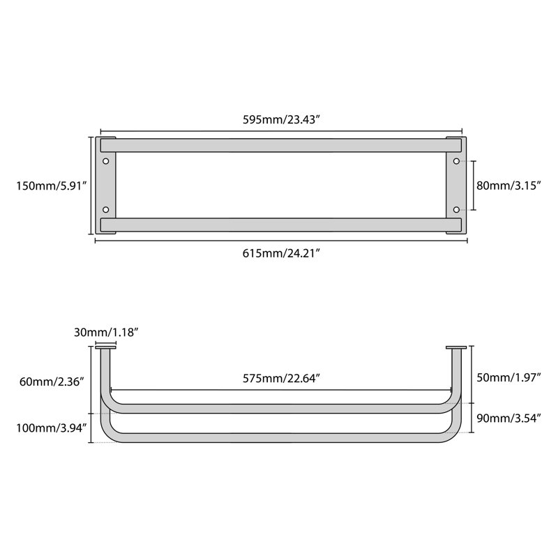 Lindley 61.5cm Towel Bar
