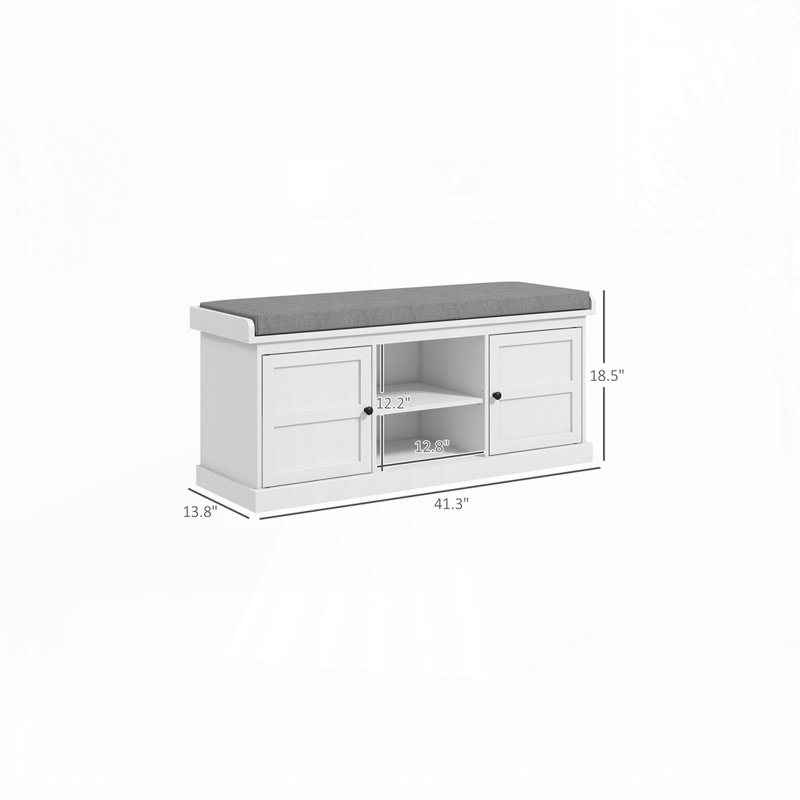 Banc d'entrée, banc de rangement pour chaussures