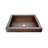 Antique Copper Metal Hand Hammered Rectangular Drop-In Bathroom Sink-73279171