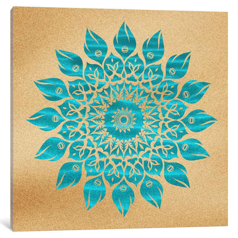 Summer Mandala by Diego Tirigall - No Frame Print on Canvas, 45.72 cm H x 45.72 cm W x 1.91 cm D
