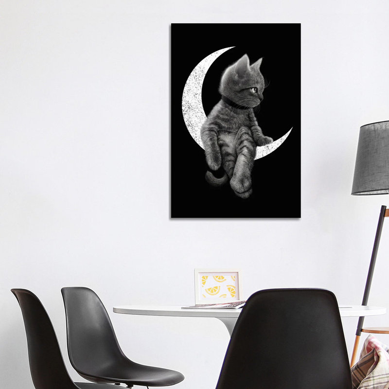 Dreamcat by Adam Lawless - Wrapped Canvas Painting, 101.6 cm H x 66.04 cm W x 3.175 cm D