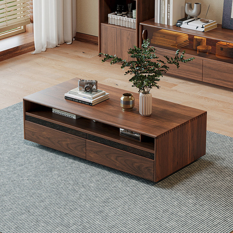 Modern Retro Solid Wood Square Coffee Table