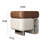 Modern Wood Nightstand Set of 2 With Drawer Cabinet and Shelf