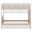 Lit superposé avec lumières DEL, lit superposé de style château en bois avec tiroirs de rangement et tablette-2047316904-2047316905