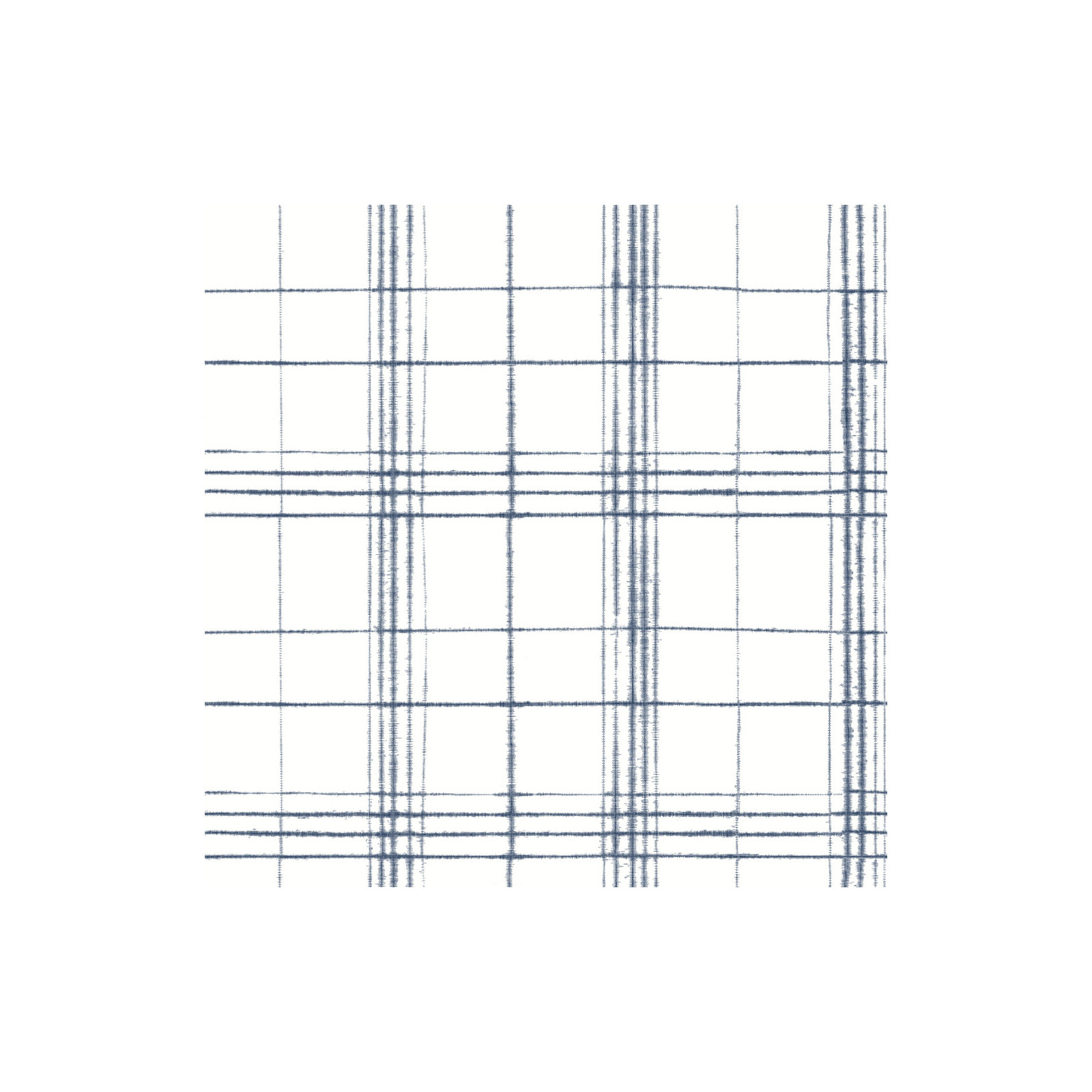 Ashling Plaid Wallpaper, Navy/White