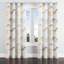 Rideaux obscurcissant Modern Room - Rideau à œillets à motif de vagues orange - 1 panneau-919373578-919373576