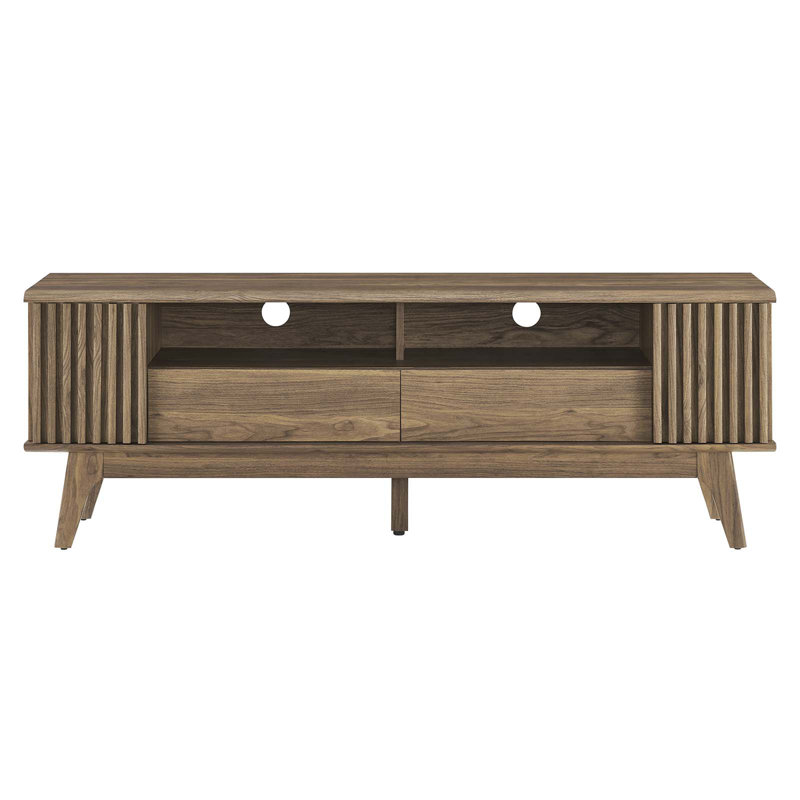 Eudora 60" TV Stand In Walnut, Walnut
