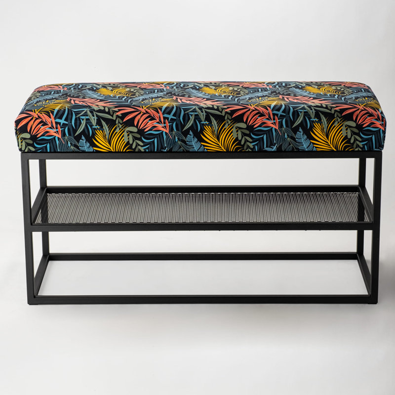 Zaddy Velvet Upholstered Storage Bench, H45 x W80 x D40cm